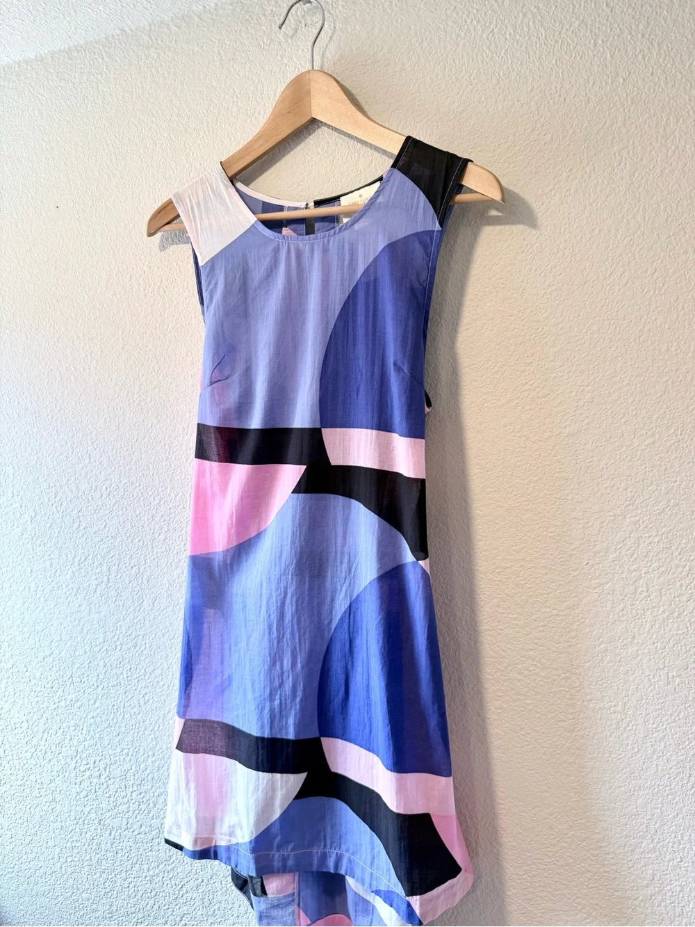 KATE SPADE Sleeveless Geometric Shift Dress Swim Cover Up